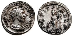 Ancient Coins - PHILIP I the Arab AR Antoninianus. EF-. LAETIT FVNDAT.