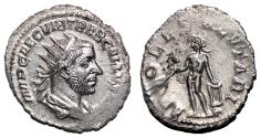Ancient Coins - TREBONIANUS GALLUS AR Antoninianus. EF. Apollo.