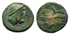 Ancient Coins - TERMESSOS MINOR (Lycia) AE19. EF-. 1st Century BC. Winged thunderbolt.