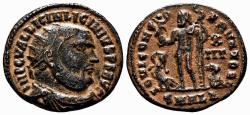 Ancient Coins - LICINIUS I AE Follis. EF-. Alexandria mint. IOVI CONSERVATORI.