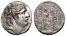 Ancient Coins - ANTIOCHOS VII AR Tetradrachm. EF. 138-129 BC. Athena.