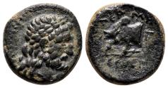 Ancient Coins - TERMESSOS MAIOR (Pisidia) AE15. EF-/VF+. Bull. Rare date.
