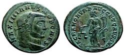 Ancient Coins - GALERIUS MAXIMIANUS AE Follis. EF-. Rome mint. Sacra Moneta.