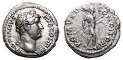 Ancient Coins - HADRIAN AR Denarius. EF-. The founder of Rome.