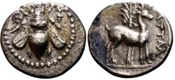 Ancient Coins - EPHESOS (Ionia) AR Drachma. VF/VF+. Circa 202-133 BC. Bee - Stag.