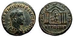 Ancient Coins - CYRRHUS (Cyrrhestica) AE28. Philip II. EF-/EF. Temple.