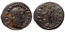 Ancient Coins - GALERIUS MAXIMIANUS AE Follis. EF. Cyzicus mint. NICE!