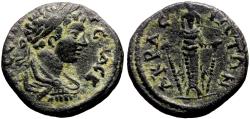 Ancient Coins - AKRASOS (Lydia) AE19. Geta. EF-. Artemis.
