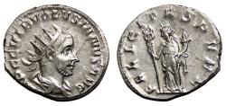 Ancient Coins - VOLUSIAN AR Antoninianus. EF. The happiness.