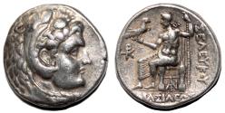 Ancient Coins - SELEUKOS I AR Tetradrachm. VF+. Susa mint. Zeus.