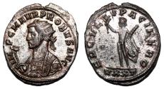 Ancient Coins - PROBUS Bi Antoninianus. EF/EF-. SILVERED. Ticinum mint. Hercules.