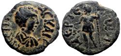 Ancient Coins - LAERTES (Cilicia) AE17. GETA. EF-/VF+. Dionysos.
