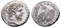 Ancient Coins - SEPTIMIUS SEVERUS AR Tetradrachm. EF. Laodicea mint. SCARCE and SUPERB!