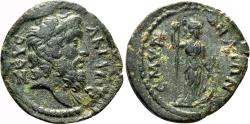 Ancient Coins - SMYRNA (Ionia) AE20. Pseudo-autonomous issue. EF-. AD 161-180. Zeus Akraios.