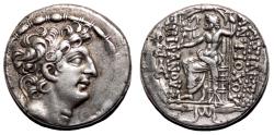 Ancient Coins - ANTIOCHOS VIII AR Tetradrachm. EF-. Antioch mint. Zeus.