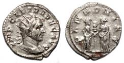 Ancient Coins - TRAJAN DECIUS AR Antoninianus. EF. Mediolanum mint. PANNONIAE. Uncommon issue.