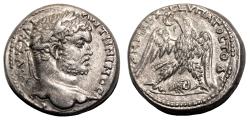 Ancient Coins - CARACALLA AR Tetradrachm. EF-/almost EF. Damascus mint. Ram´s head. SCARCE