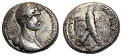 Ancient Coins - AIGEAI (Cilicia) AR Tetradrachm. HADRIAN. VF+/EF-. Eagle.