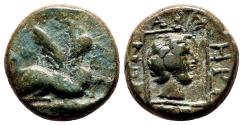 Ancient Coins - ABDERA (Thrace) AE15. VF+/EF-. Circa 400-350 BC.