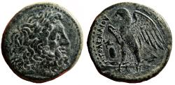 Ancient Coins - PTOLEMY II AE30 (Diobol). EF-. Alexandria mint. Eagle.