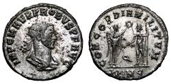 Ancient Coins - PROBUS Bi Antoninianus. EF+. FULLY SILVERED. Concord of the Army.
