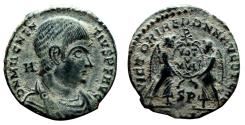 Ancient Coins - MAGNENTIUS AE2 (Maiorina). EF/EF-. Lugdunum mint. Two victorias.