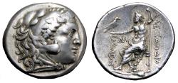 Ancient Coins - ALEXANDER III the Great AR Tetradrachm. EF-. Kallatis mint. Zeus.