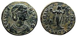Ancient Coins - GALERIA VALERIA AE Follis. Almost EF/EF-. Thessalonica mint. Venus.
