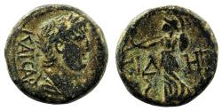 Ancient Coins - SIDE (Pamphylia) AE17. Nero. VF+/EF-. Athena.