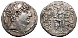 Ancient Coins - PHILIP I PHILADELPHOS AR Tetradrachm. EF-. Zeus Nikephoros.