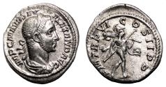Ancient Coins - SEVERUS ALEXANDER AR Denarius. EF. Mars.
