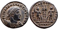 Ancient Coins - CONSTANTIUS II AE3 (Centenonial). EF+. Antioch mint. Soldiers.