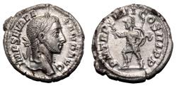 Ancient Coins - SEVERUS ALEXANDER AR Denarius. EF+/EF. Mars.
