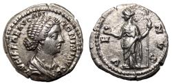 Ancient Coins - LUCILLA AR Denarius. EF. Early issue. Venus.