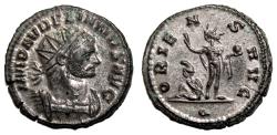 Ancient Coins - AURELIAN Bi Antoninianus. EF. FULLY SILVERED. Rome mint. The sun.
