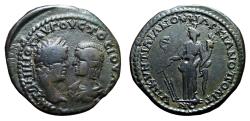 Ancient Coins - MARKIANOPOLIS (Moesia Inferior) AE28. VF+. Caracalla and Julia Domna.