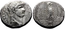 Ancient Coins - ANTIOCH (Syria) AR Tetradrachm. NERO. EF-. AD 62-63. Eagle.