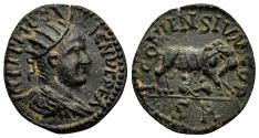 Ancient Coins - ICONIUM (Lycaonia) AE22. Gallienus. EF-. She-wolf.