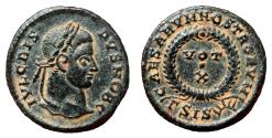 Ancient Coins - CRISPUS AE3 (Centenonial). EF+. Siscia mint. VOT X - Wreath.