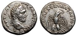 Ancient Coins - CARACALLA AR Tetradrachm. VF+/EF-. Antioch mint. Eagle.