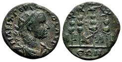 Ancient Coins - NICAEA (Bithynia) AE19. Gordian III. EF-. Legionary standards.