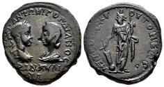 Ancient Coins - TOMIS (Moesia Inferior) AE27. Gordian III and Tranquillina. VF+/EF-. Tyche.