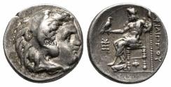 Ancient Coins - PHILIP III ARRHIDAIOS AR Drachm. EF-. Sardis mint. Hercules - Zeus.