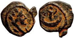 Ancient Coins - PALMYRENE. Palmyra AE11. Pseudo-autonomous issue. VF+. Tyche.