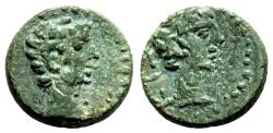 Ancient Coins - CYZICUS (Mysia) AE13. Augustus. EF-. Two Heads.