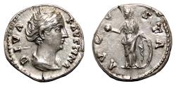 Ancient Coins - FAUSTINA I Maior AR Denarius. EF. Augusta.