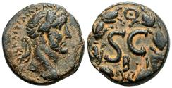 Ancient Coins - ANTIOCH (Syria) AE22. Antoninus Pius. VF+/EF-. Wreath - SC.