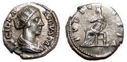 Ancient Coins - LUCILLA AR Denarius. EF-. The modesty.