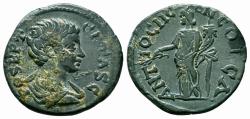 Ancient Coins - ANTIOCH (Pisidia) AE23. Geta. EF-. Tyche.