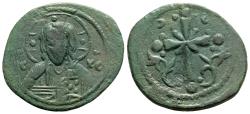 Ancient Coins - NICEPHOROS III AE Follis. VF+. AD 1078-1081. Constantinople mint. Christ - Cross.